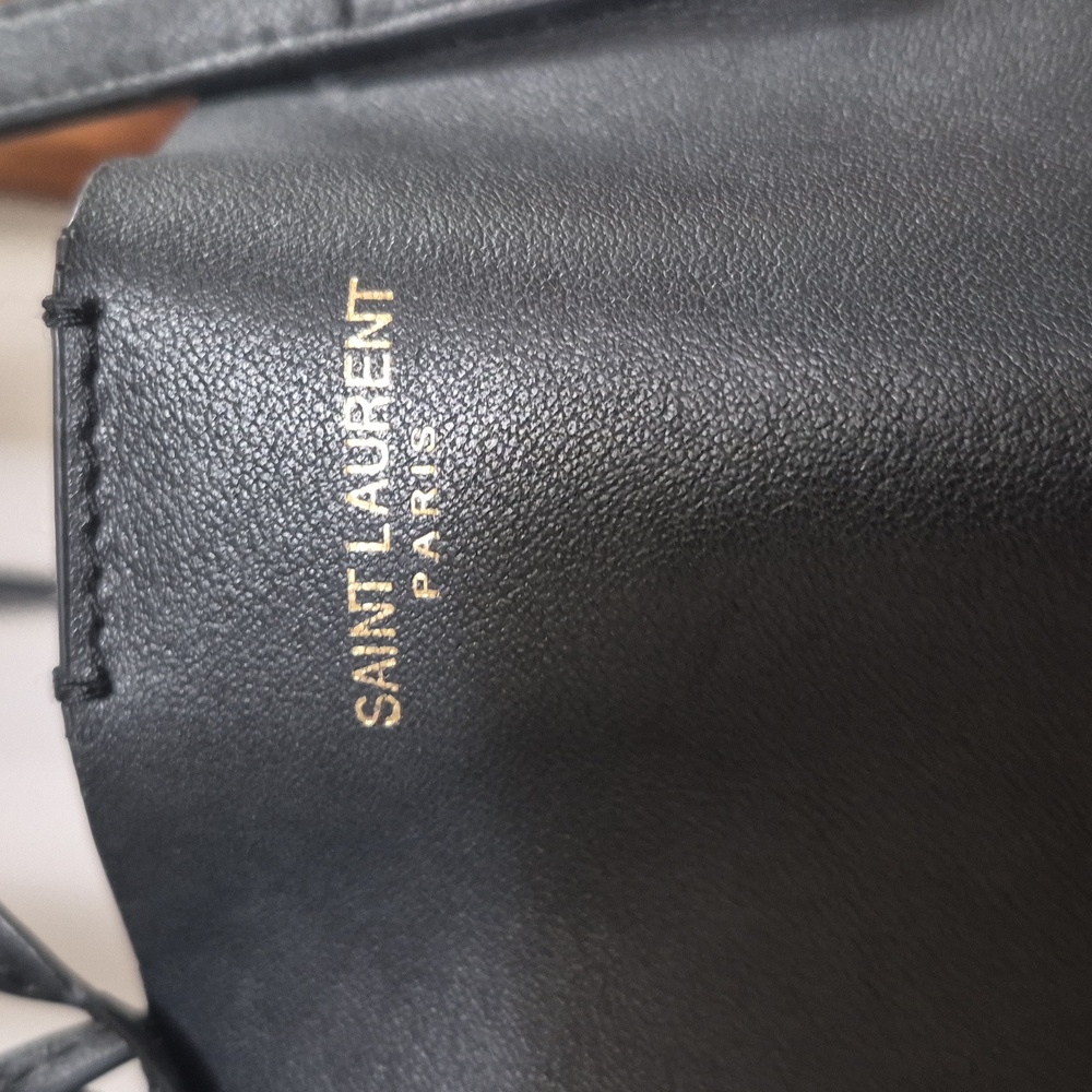 Saint Laurent Black Leather Tote Bag - Picture 4 of 12